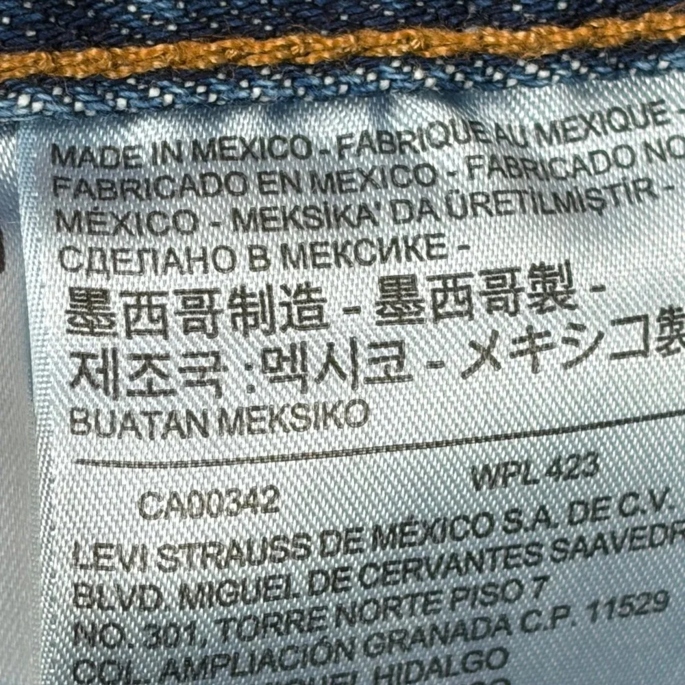 Levis 501‎ Original Fit Mens Blue Straight Leg Button Fly Jeans 40x38 00501-0194